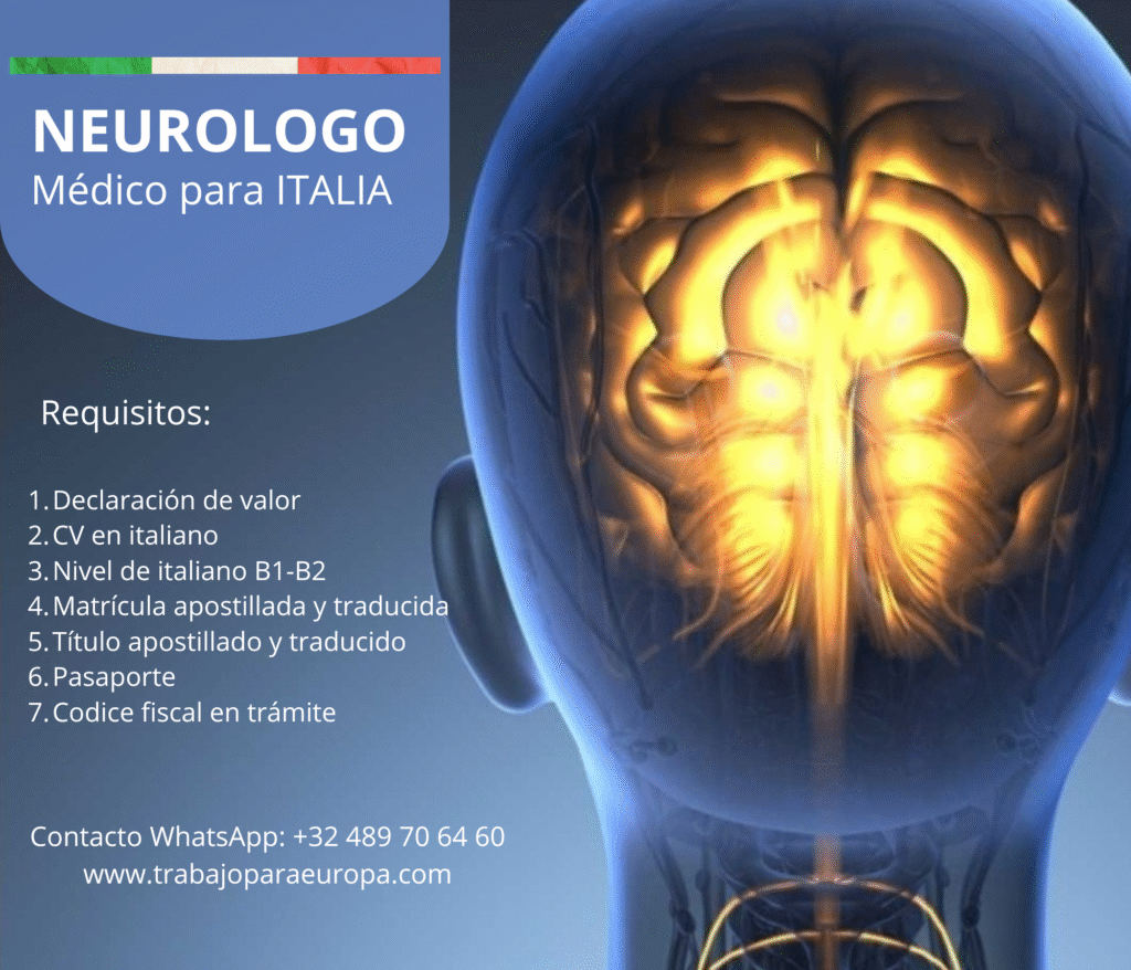 NEUROLOGO PARA ITALIA
